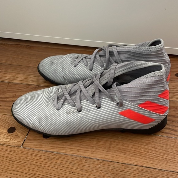 Adidas Nemeziz 19.3 TF Jr Turf Soccer Shoe Grey EF8303 Youth 5 - Picture 3 of 7